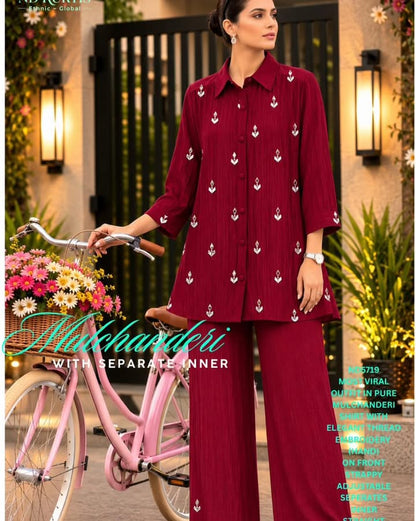 Pure Mul Chanderi Set