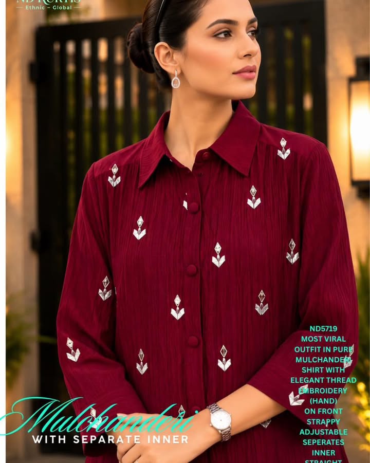 Pure Mul Chanderi Set